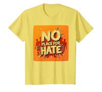 Orange Anti-Intimidation Pas de Place pour Une Déclaration De Haine T-Shirt, Enfant, Citron, 2 Ans