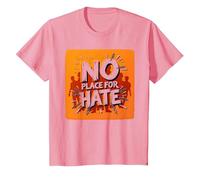 Orange Anti-Intimidation Pas de Place pour Une Déclaration De Haine T-Shirt, Enfant, Rose, 2 Ans