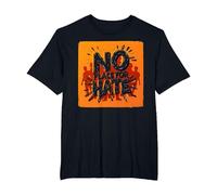 Orange Anti-Intimidation Pas de Place pour Une Déclaration De Haine T-Shirt, Homme Grandes Tailles, Noir, 2X Tall