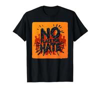 Orange Anti-Intimidation Pas de Place pour Une Déclaration De Haine T-Shirt, Homme, Noir, M