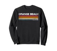 Orange Beach Alabama Retro Stripes Bali Island Sweatshirt