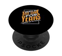 Orange Been In This Game for Years Orange Graphic PopSockets PopGrip Adhésif