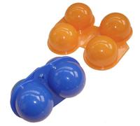 Orange Boîte à Œufs Portable Verrouillage Sûr 3 Pièces, en PP | Egg Holder, Boîte Oeuf Carton Réutilisable, Rangement Cabinet Réfrigérateur, Camping et Sortie Couleur