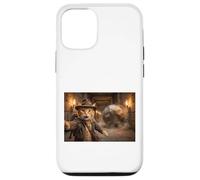 Orange Cat Archeologist Boulder Run Ancient Temple Cadeau Tee Coque pour iPhone 12/12 Pro