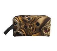 Orange Cats (1) Sac de rangement imprimé - Trousse de toilette de voyage durable, accessoire d'emballage en toile portable pour le quotidien, la salle de sport et les voyages, Engrenages Steampunk
