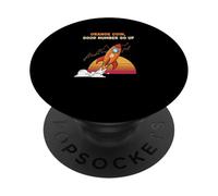 Orange Coin Number Go Up haussier crypto hype tendance bitcoin PopSockets PopGrip Adhésif