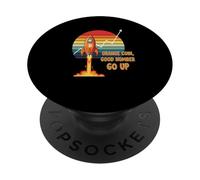 Orange Coin Number Go Up haussier crypto hype tendance bitcoin PopSockets PopGrip Adhésif