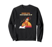 Orange Coin Number Go Up haussier crypto hype tendance bitcoin Sweatshirt