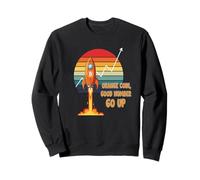 Orange Coin Number Go Up haussier crypto hype tendance bitcoin Sweatshirt