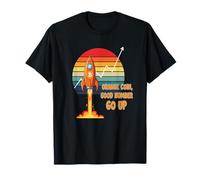 Orange Coin Number Go Up haussier crypto hype tendance bitcoin T-Shirt