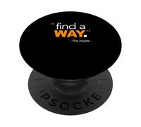 Orange Color Find A Way Orange Graphic PopSockets PopGrip Adhésif