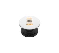 Orange Color Focus on Your Money Graphique Orange PopSockets PopGrip Adhésif