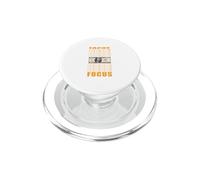 Orange Color Focus on Your Money Graphique Orange PopSockets PopGrip pour MagSafe