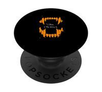Orange Color I Bite, I Like Doing It Orange Graphic PopSockets PopGrip Adhésif