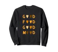 Orange Color Love Good Food/Mood Orange Graphic Sweatshirt