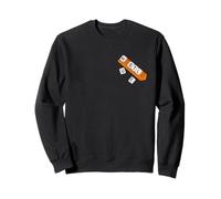 Orange Color The Name of The Game Orange Graphic Sweatshirt