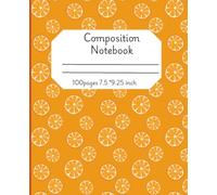 Orange Composition Notebook: Bright & Bold Orange Composition Floral for School, Journaling, and Everyday Notes