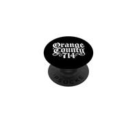 Orange County 714 California Retro Beach Santa Ana Anaheim PopSockets PopGrip Adhésif