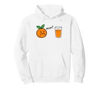 Orange Disant « Maman ? » au jus d'orange - Dire de la Nourriture Mignonne Sweat à Capuche