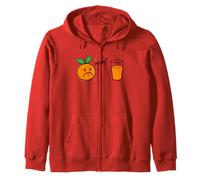Orange Disant « Maman ? » au jus d'orange - Dire de la Nourriture Mignonne Sweat à Capuche