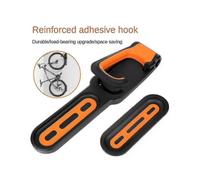 (Orange)Durable Foldable Vertical Bike Wall Mount Hook Bicycle Storage Rack Wall Hanger Holder