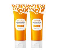 Orange Enzyme Exfoliating Gel 100g - Facial Cleansing Peel, Lf16-35 Gommage Doux et Efficace pour un Teint Éclatant, Purifiant Visage Hydratant À L'orange - Visage et Corps(2pack)