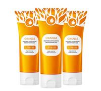 Orange Enzyme Exfoliating Gel 100g - Facial Cleansing Peel, Lf16-35 Gommage Doux et Efficace pour un Teint Éclatant, Purifiant Visage Hydratant À L'orange - Visage et Corps(3pack)