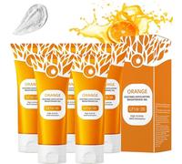 Orange Enzyme Exfoliating Gel, Gel Exfoliant Purifiant - Nettoyant Peeling Doux Pour Le Visage Et Le Corps, Gommage Peau éclatante Efficace à La Formule Orange Bubble(5pcs)