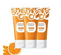 Orange Enzyme Exfoliating Gel, Natural Orange Peeling Gel for Face and Body, Moisturizing and Deep Cleansing for Skin, 50 g (3PC)