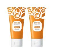 Orange Enzyme Exfoliating Gel,Orange Exfoliating Brightening Gel,Gentle Exfoliator For Face,Oranges Exfoliatings Whitening Gels,Skin Exfoliator For Body,Gentle Mud Exfoliatings Gels (2pc, 50ml)