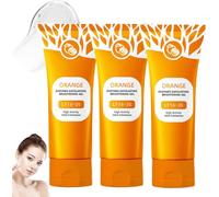 orange enzyme exfoliating gel,orange exfoliating moisturizing face body scrub gel,Gels exfoliant aux enzymes d'oranges,gels exfoliant bio pour le visage et le corpshydratant et moisturizing (3pc, 50g)