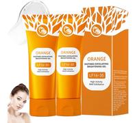 orange enzyme exfoliating gel,orange exfoliating moisturizing face body scrub gel,Gels exfoliant aux enzymes d'oranges,gels exfoliant bio pour le visage et le corpshydratant et moisturizing (2pc, 50g)