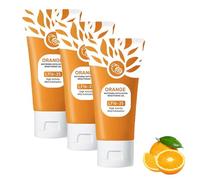 Orange Enzymes Exfoliating Gel, Gentle Exfoliating Gel for Face & Body, Natural Orange scented Exfoliator Clear Gels for All Skin Types, Deep Cleansing & Moisturizing (3pc, 50g)