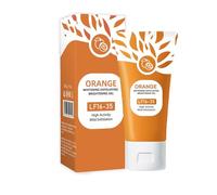 Orange Enzymes Exfoliating Gel Organic Face and Body Exfoliating Scrub Gel Deep Cleansing Moisturizing Facial Exfoliator for All Skin Types