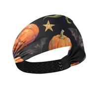 Orange Evil Halloween Dinosaure Bandeau élastique antidérapant pour femme pour la course à pied usage quotidien Volley-ball randonnée