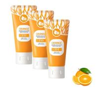 Orange Exfoliante Gel, Face and Body Exfoliating Scrub Gels, Organic Orange Peeling Gel Face Scrub, Gentle Exfoliating & Cleansing, Moisturizing Smoothing Tighten Pores (3pc, 50ml)