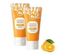 Orange Exfoliante Gel, Face and Body Exfoliating Scrub Gels, Organic Orange Peeling Gel Face Scrub, Gentle Exfoliating & Cleansing, Moisturizing Smoothing Tighten Pores (2pc, 50ml)