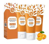 Orange Exfoliating Brightening Gel, 50g Gel Exfoliant Visage Et Corps, Gommage Corps Exfoliant, Gelee Eclaircissante Gommage, Orange Exfoliating Moisturizing Face Body Scrub Gels (3PC, 50g)