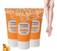 Orange Exfoliating Brightening Gel, Exfoliant Visage Coréen, Gommage Corps Exfoliant, Gel Exfolianting aux Enzymes D'Orange, Moisturizing Scrub, Éclaircissant, Hydratant Nettoyant en Profondeur (1)