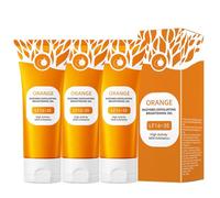 Orange Exfoliating Brightening Gel,Exfoliant Visage,Orange Exfoliant Corps,éxfoliant Hydratant Nettoyant En Profondeur Pour Tous Les Types De Peau (3PCS, One Size)