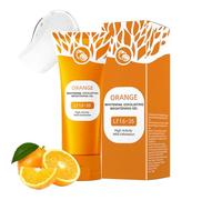 Orange Exfoliating Brightening Gel, Moisturizer Face Body Scrub, Deep Cleansing Moisturizing Facial Exfoliator for All Skin Types, 50g