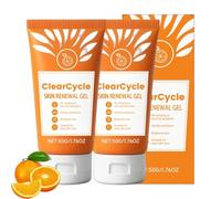 Orange Exfoliating Brightening Gel Visage Et Corps, Gel Exfoliant Aux Enzymes D'orange Visage Coréen, Gommage Visages Et Corps Exfoliant, Gels Peeling Exfoliants éclaircissant Visages (2PC)
