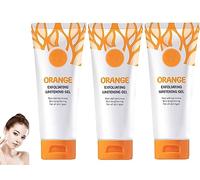 Orange Exfoliating Whitening Gel, Orange Exfoliating Gel Scrub Face Body Skin, Natural Orange Peeling Gel Face Scrub, Suitable for All Skin Types, 50g/pc (3pcs)