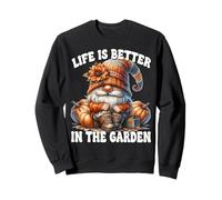 Orange Fall GNOME Grandpa Life is Better in The Garden Sweatshirt
