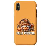 Orange Fall Must Haves for Women Hello Pumpkin GNOME Coque pour iPhone X/XS