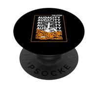 Orange, Ferme ta Bouche Quand tu me parles (Graphique Orange) PopSockets PopGrip Adhésif