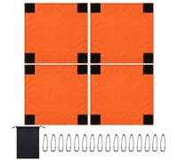 Orange fluorescent pour cache de chasse au sol Tissu de Signalisation | Couverture Pour Abri Portable Pour Cyclisme, La Randonnée, Le Camping, Le Plein Air, Femmes E