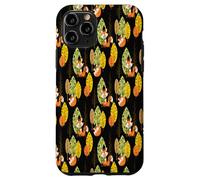 Orange Fox Autumn Trees Forest Black Night Hipster Lunettes Coque pour iPhone 11 Pro