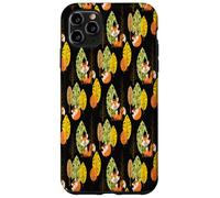 Orange Fox Autumn Trees Forest Black Night Hipster Lunettes Coque pour iPhone 11 Pro Max