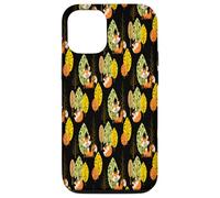 Orange Fox Autumn Trees Forest Black Night Hipster Lunettes Coque pour iPhone 12/12 Pro